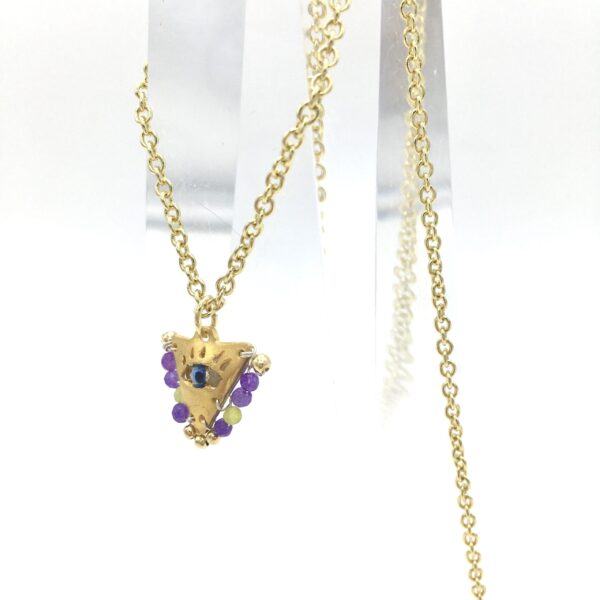 Συλλογή Φυλαχτό - Χειροποίητο Λιλά Περιδέραιο - Image 2