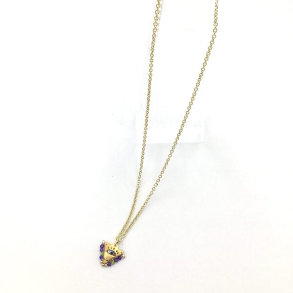 Συλλογή Φυλαχτό - Χειροποίητο Λιλά Περιδέραιο - Image 3