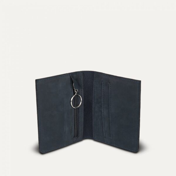 Δερμάτινο Πορτοφόλι -ναυτικό μπλε - Image 3