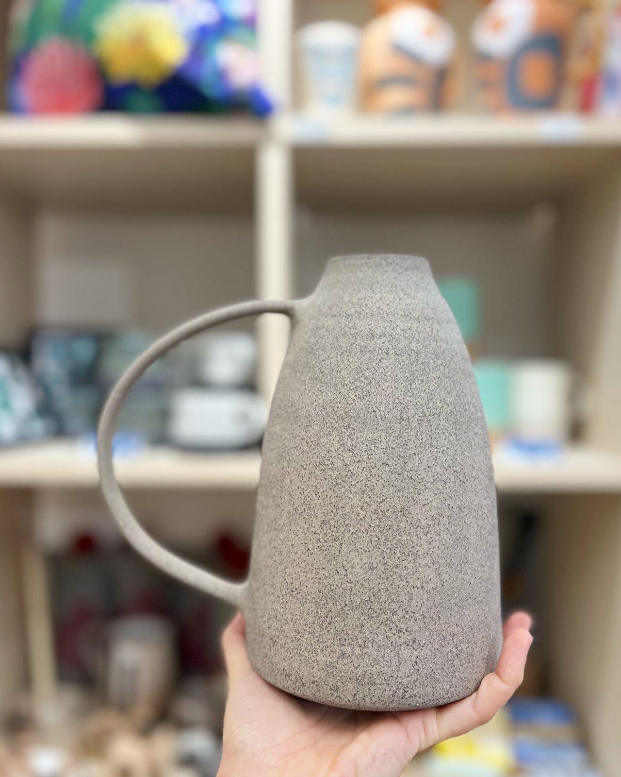 Χειροποίητο Κεραμικό Βάζο γκρί