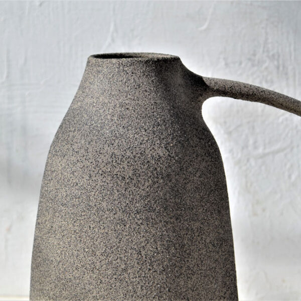 Χειροποίητο Κεραμικό Βάζο γκρί - Image 3