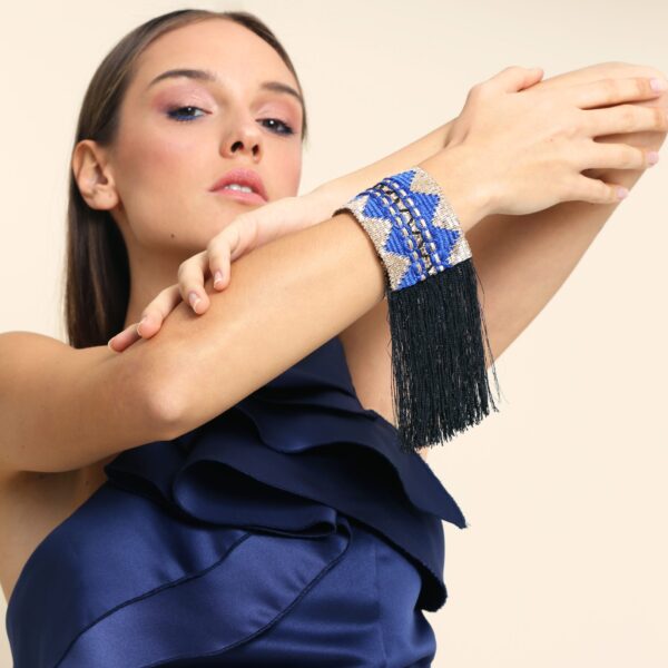 Ευδοξία Χειροποίητο Bραχιόλι - μπλε - Image 2