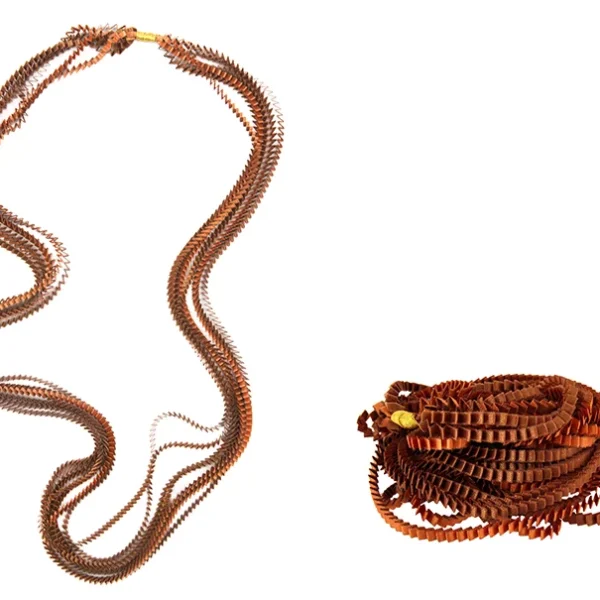 Essilp Περιδέραιο - Καφέ- Kεραμιδί - Image 2