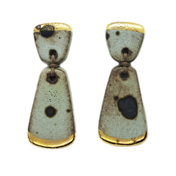 Kiveli Κεραμικά Σκουλαρίκια - πράσινο εποχής - Image 2