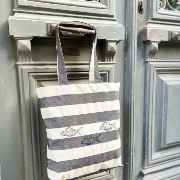 Χειροποίητη Τσάντα "Τhe Stripes Collection" - Image 2