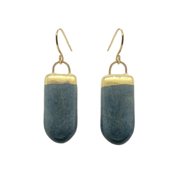 Κεραμικά Σκουλαρίκια Thalia blue grey