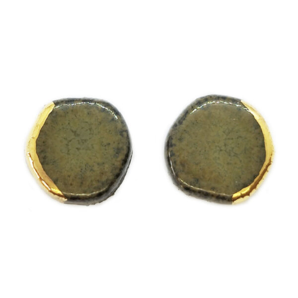 Kiveli Κεραμικά Σκουλαρίκια - καρφωτά πράσινο - Image 2