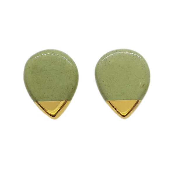 Stud Ceramic Earring Calli light green
