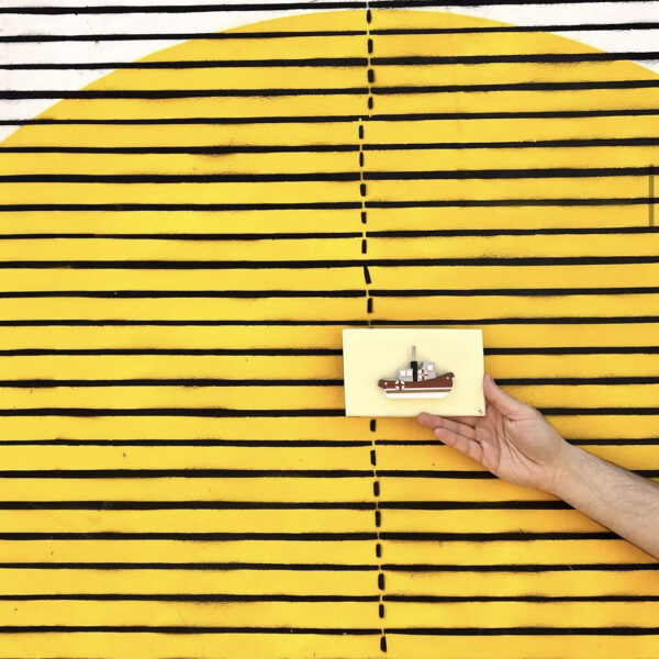 Χειροποίητο Κάδρο Καράβι "καΐκια"