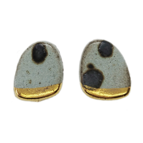 Kiveli Κεραμικά Σκουλαρίκια - καρφωτά γκρι εποχής