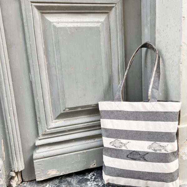 Χειροποίητη Τσάντα "Τhe Stripes Collection" - Image 4