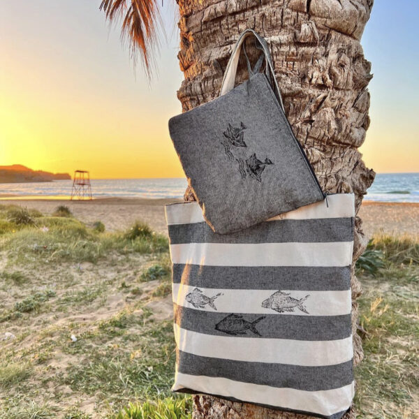 Χειροποίητη Τσάντα "Τhe Stripes Collection"