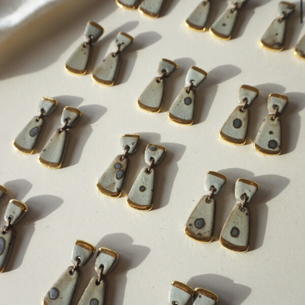 Kiveli Κεραμικά Σκουλαρίκια - πράσινο εποχής - Image 4