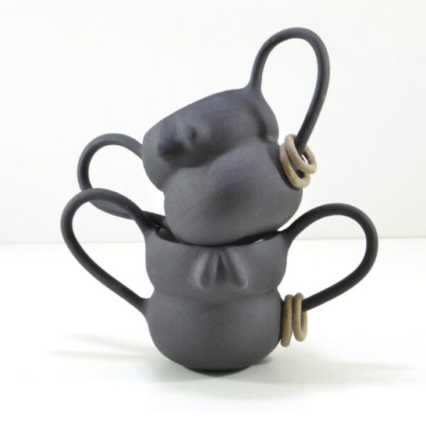 Μητέρα Γη Κεραμική Κούπα Μαύρη - Image 4