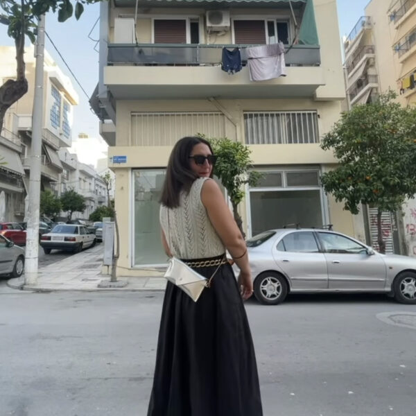 Δερμάτινη Τσάντα φάκελος - μεταλλικό χρυσό - Image 5