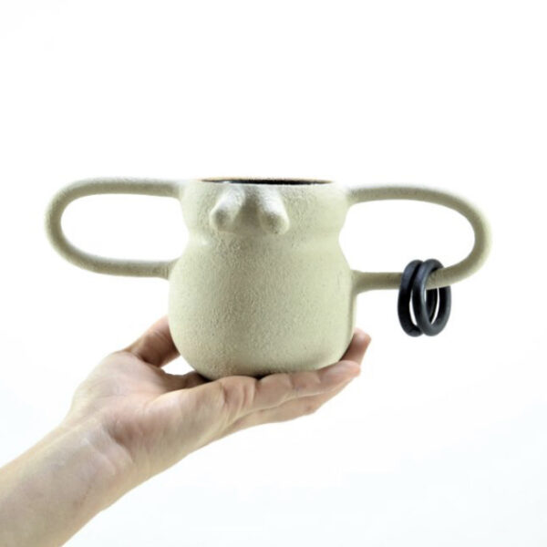 Μητέρα Γη Κεραμική Κούπα Μπεζ