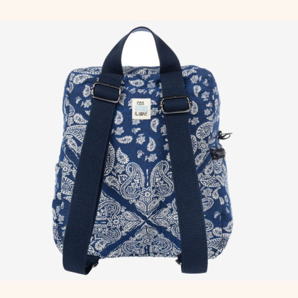 Τσάντα πλάτης Bandana blue μεγάλο - Image 3